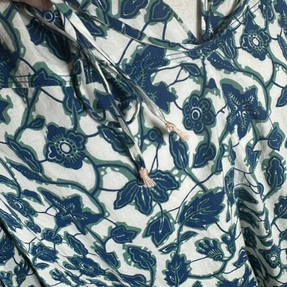 Derek lam 10 Crosby Kasha Floral Peasant Top Boho Beachy Boxy Blouse Size 2 = S - Picture 10 of 11